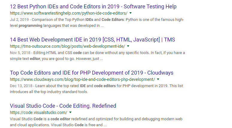 seo results