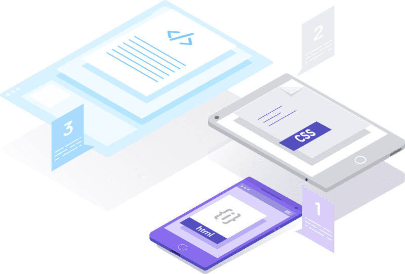 Web Design 2 coding isometric 03